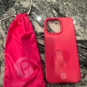 Loopy Case Hot Pink Phone Case with Loop Grip